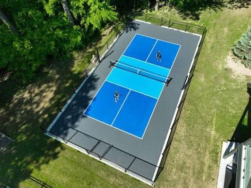 Professional Concrete Pickleball Court installation in Charlotte, North Carolina by Local Concrete Charlotte — commercial-grade base prep, 6-inch compacted aggregate, expansion joints sawn within 12 hours.