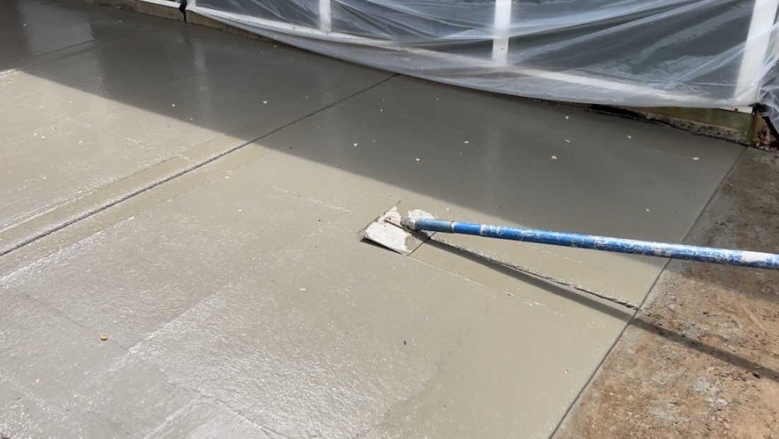 Step 12: Edging + Control-Joint Cutting in Charlotte, NC concrete project by Local Concrete Charlotte